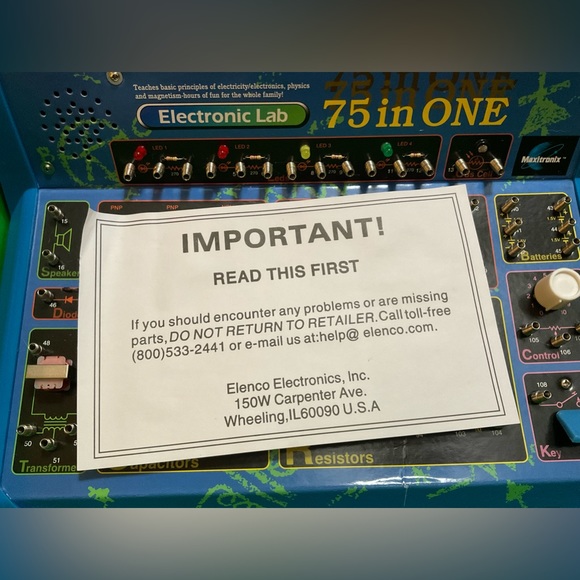 Elenco Mx 905 Maxitronix 75 in one electronic wire experiment project lab board - Picture 6 of 8